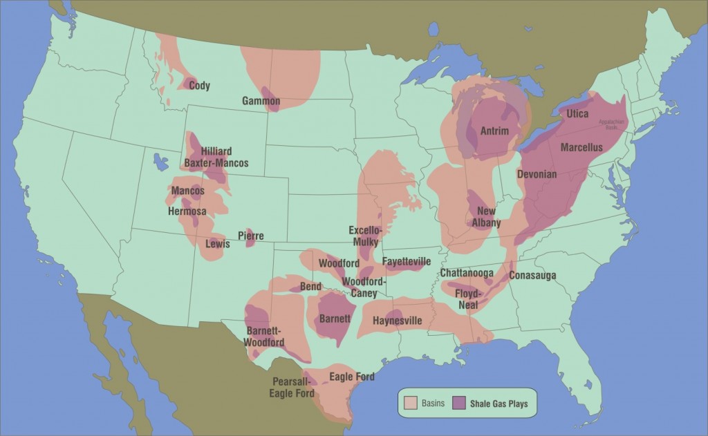 BLMC - US Map of Shale Gas Formations